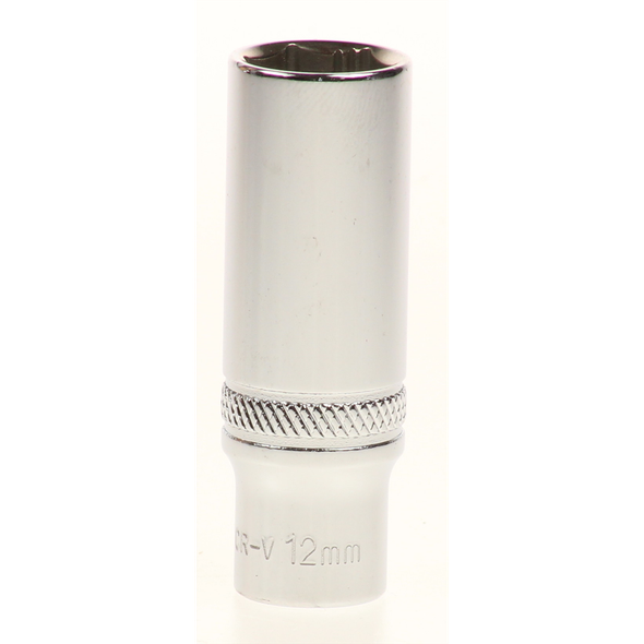 Sealey Lock-on socket 'deep' 12mm 1/4"sq dr (6pt)