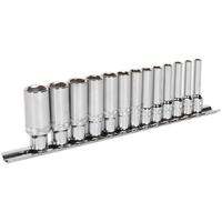 Sealey Socket Set 13pc 1/4"Sq Drive Deep Lock-Onï 6pt Metric AK2747