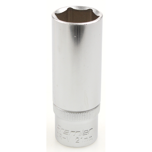 Sealey Socket 1/2"sq dr 21mm (deep)