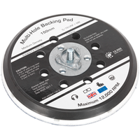 Sealey Universal Dust-Free Stick-On DA Backing Pad150mm x 5/16"UNF & M8 AK289