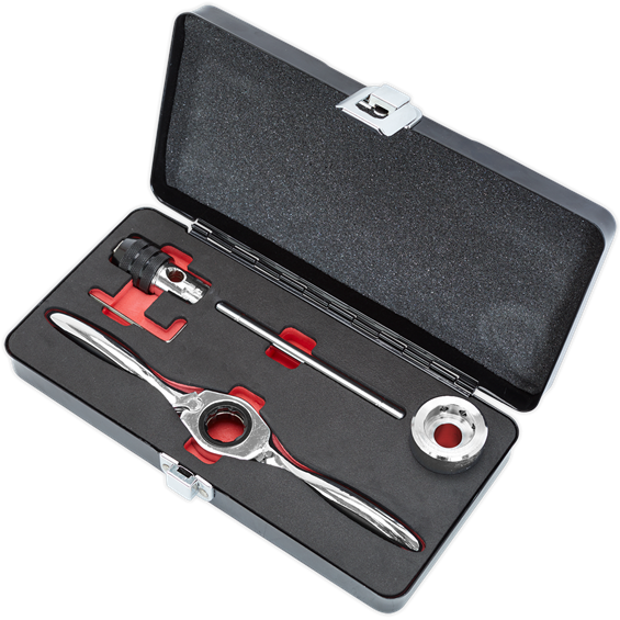 Sealey Bi-Directional Ratchet Tap & Die Holder Set 5pc Metric AK3027