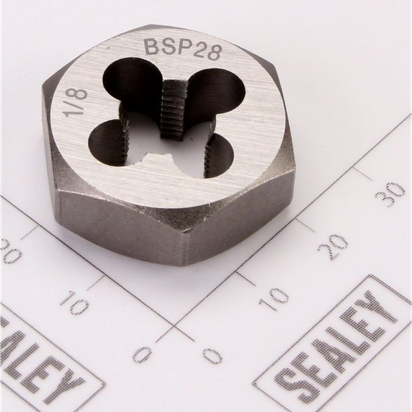 Sealey Metric Hex Die 1/8-28 BSP