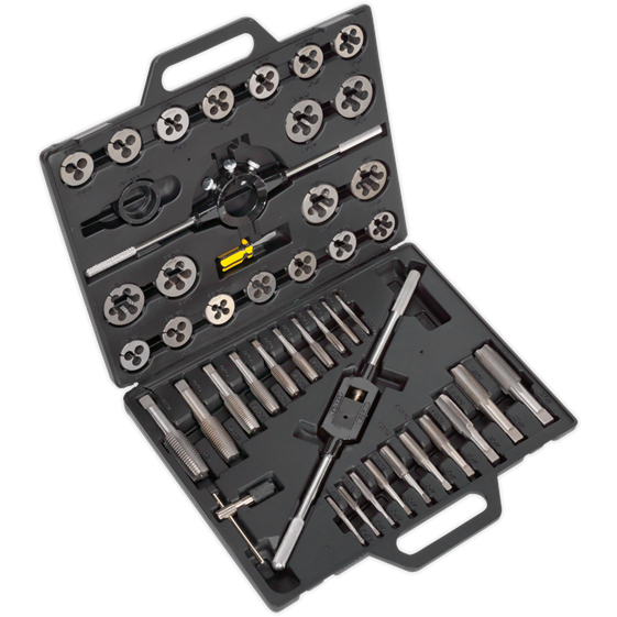 Sealey Tap & Die Set 45pc Split Dies Imperial AK303IMP Sealey - Town Tools 