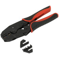 Sealey Ratchet Crimping Tool Interchangeable Jaws AK3857