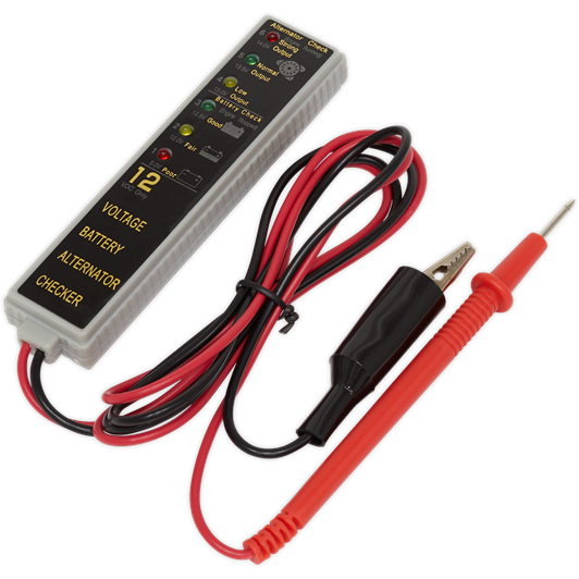 Sealey Battery/Alternator Tester 12V LED AK400 Sealey - Town Tools 