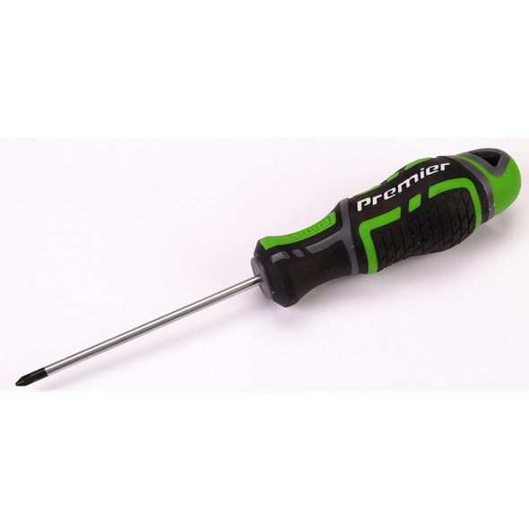 Sealey Screwdriver Phillips #0 x 75mm GripMAX® 'Hi-Vis'