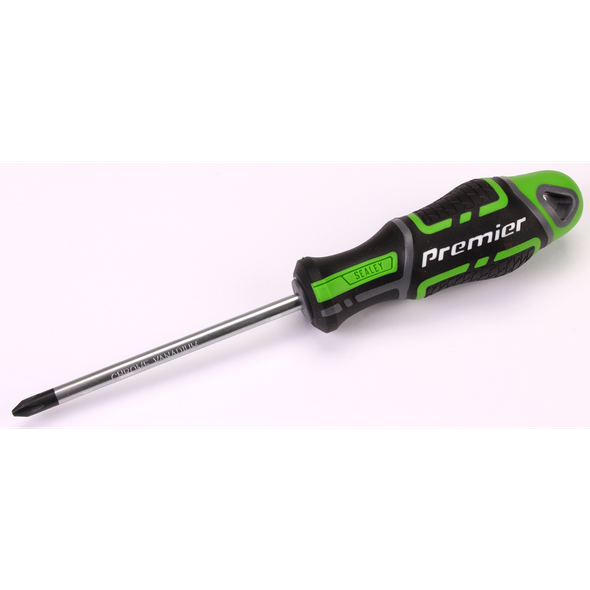 Sealey Screwdriver Phillips #2 x 100mm GripMAX® 'Hi-Vis'