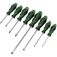Sealey Screwdriver Set 8pc GriPMAX Hi-Vis Green AK4322HV