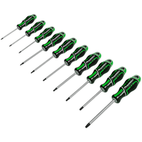 Sealey Screwdriver Set 10pc TRX-Star* GriPMAX Hi-Vis Green AK4324HV