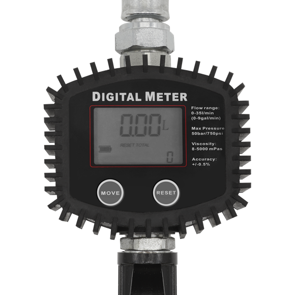 Sealey Oil Hose End Gun with Digital Meter AK4565D Sealey - Town Tools 