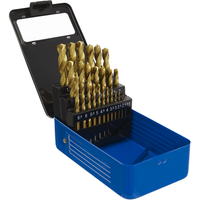 Sealey HSS Fully Ground Drill Bit Set 25pc DIN 338 Metric AK4725