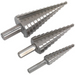 Sealey HSS 4341 Step Drill Bit Set 3pc Double Flute AK4746 Sealey - Town Tools 