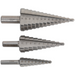 Sealey HSS 4341 Step Drill Bit Set 3pc Double Flute AK4746 Sealey - Town Tools 