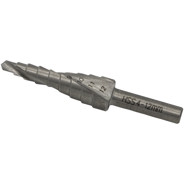 Sealey HSS 4341 Step Drill Bit 4-12mm Spiral Flute