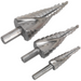 Sealey HSS 4341 Step Drill Bit Set 3pc Spiral Flute AK4749 Sealey - Town Tools 