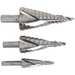 Sealey HSS 4341 Step Drill Bit Set 3pc Spiral Flute AK4749 Sealey - Town Tools 