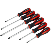 Sealey Screwdriver Set 6pc Hammer-Thru AK4932