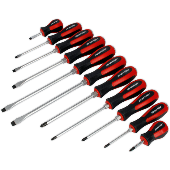 Sealey Screwdriver Set 11pc Hammer-Thru AK4933 Sealey - Town Tools 