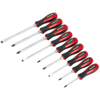 Sealey Screwdriver Set 9pc Hammer-Thru AK4934