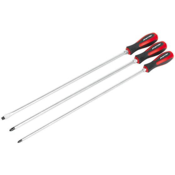 Sealey Screwdriver Set 3pc Hammer-Thru 450mm AK4935 Sealey - Town Tools 