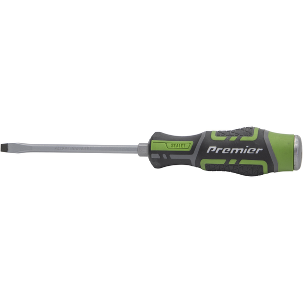 Sealey Screwdriver Slotted (Hammer-Thru) 5 x 100mm 'Hi-Vis'