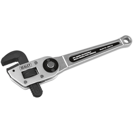 Sealey Adjustable Multi-Angle Pipe Wrench9-38mm AK5115 Sealey - Town Tools 