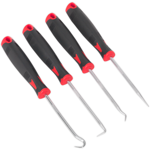 Sealey Miniature Hook & Pick Set 4pc AK5214 Sealey - Town Tools 