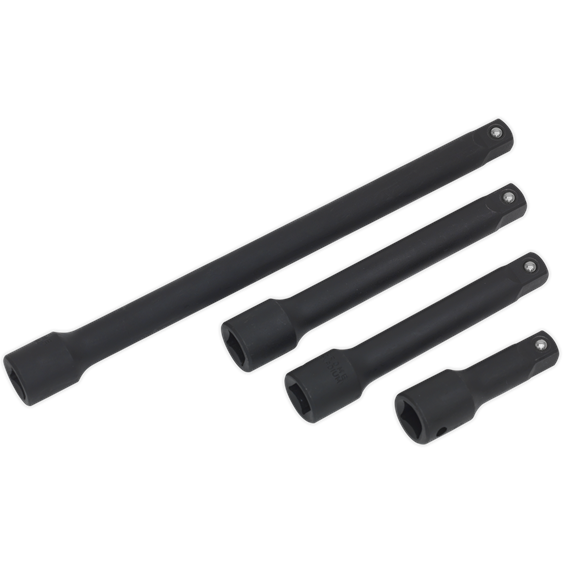 Sealey Impact Extension Bar Set 4pc 1/2"Sq Drive AK5513