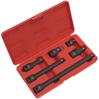 Sealey Impact Adaptor & Extension Bar Set 6pc 1/2"Sq Drive AK5514
