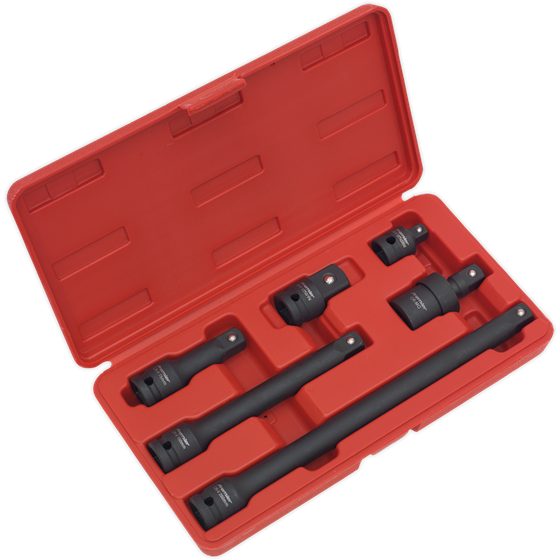 Sealey Impact Adaptor & Extension Bar Set 6pc 1/2"Sq Drive AK5514 Sealey - Town Tools 