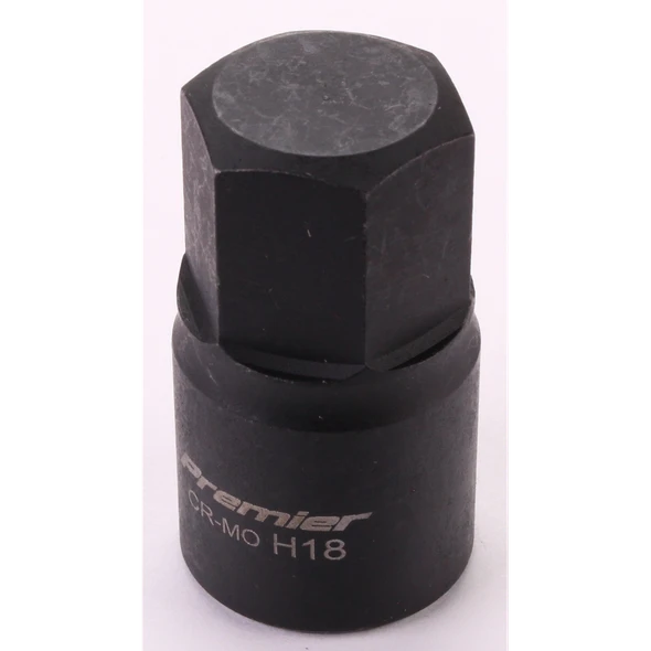 Sealey 3/8"Dr Low Profile Hex Impact Socket Bit 18mm