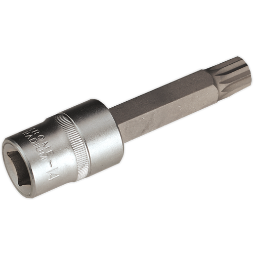 Sealey Spline Socket Bit M14 Long 1/2"Sq Drive AK5531 Sealey - Town Tools 