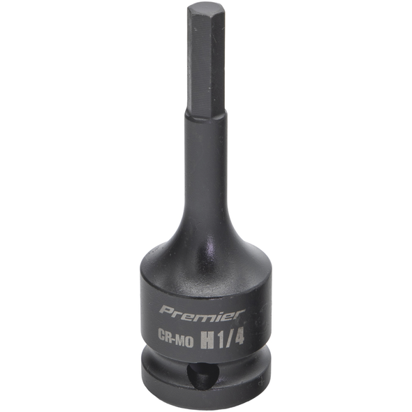 Sealey 1/2"Dr Impact Hex Socket Bit 1/4" (78mmL)