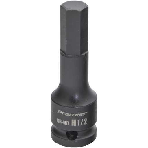 Sealey 1/2"Dr Impact Hex Socket Bit 1/2" (78mmL)