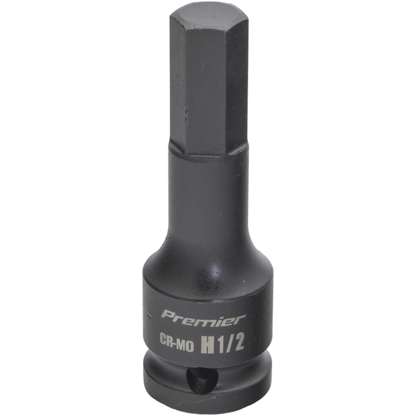 Sealey 1/2"Dr Impact Hex Socket Bit 1/2" (78mmL)