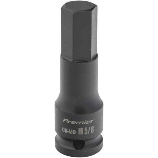 Sealey 1/2"Dr Impact Hex Socket Bit 5/8" (78mmL)