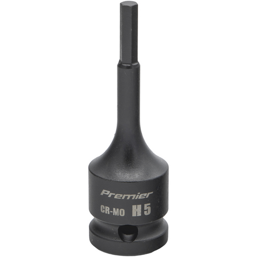 Sealey 1/2"Dr Impact Hex Socket Bit H5 (78mmL)