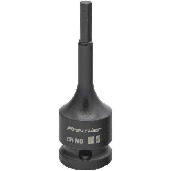 Sealey 1/2"Dr Impact Hex Socket Bit H5 (78mmL)