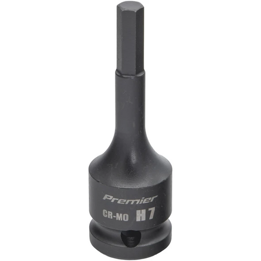 Sealey 1/2"Dr Impact Hex Socket Bit H7 (78mmL)