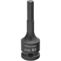 Sealey 1/2"Dr Impact Hex Socket Bit H8 (78mmL) AK56000-04
