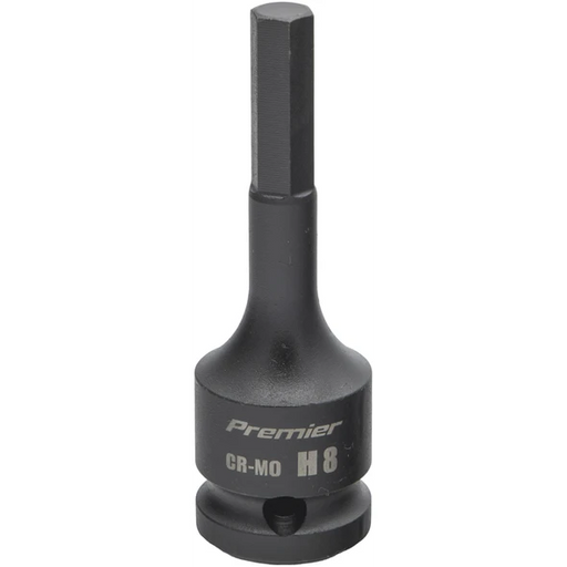 Sealey 1/2"Dr Impact Hex Socket Bit H8 (78mmL)