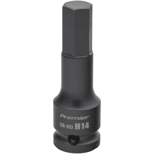 Sealey 1/2"Dr Impact Hex Socket Bit H14 (78mmL)