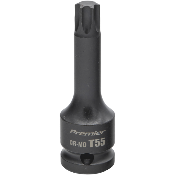Sealey 1/2"Dr Impact TRX-Star Socket Bit T55 (78mmL)