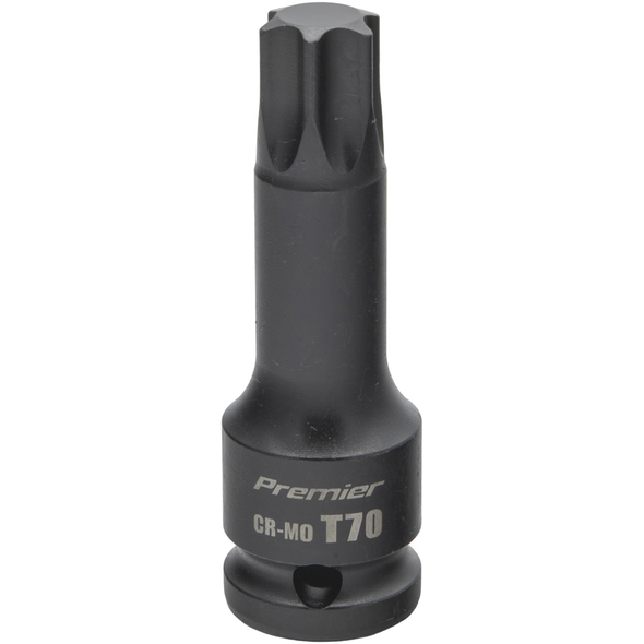 Sealey 1/2"Dr Impact TRX-Star Socket Bit T70 (78mmL)