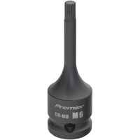 Sealey 1/2"Dr Impact Spline Socket Bit M6 (78mmL) AK56000-18