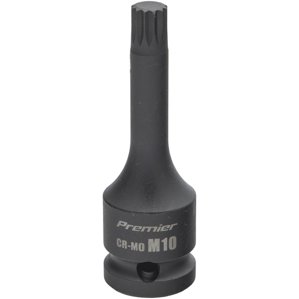 Sealey 1/2"Dr Impact Spline Socket Bit M10 (78mmL)