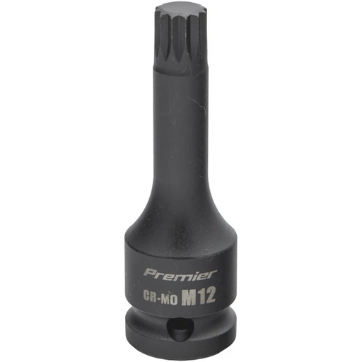 Sealey 1/2"Dr Impact Spline Socket Bit M12 (78mmL)