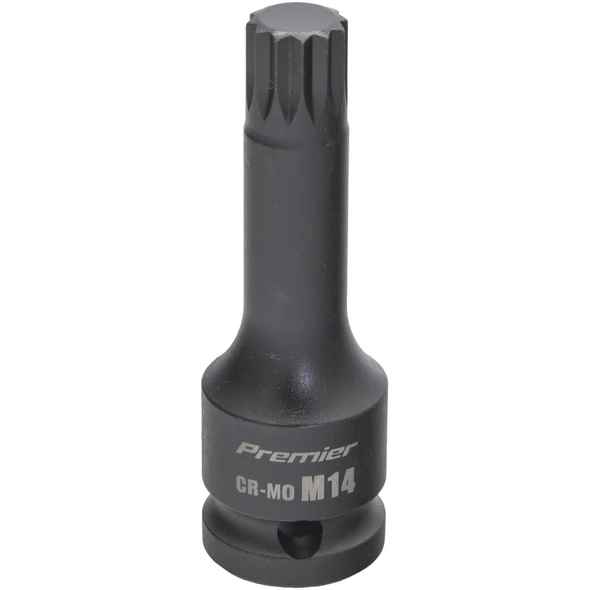 Sealey 1/2"Dr Impact Spline Socket Bit M14 (78mmL)