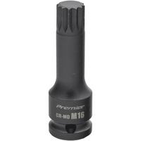 Sealey 1/2"Dr Impact Spline Socket Bit M16 (78mmL) AK56000-23