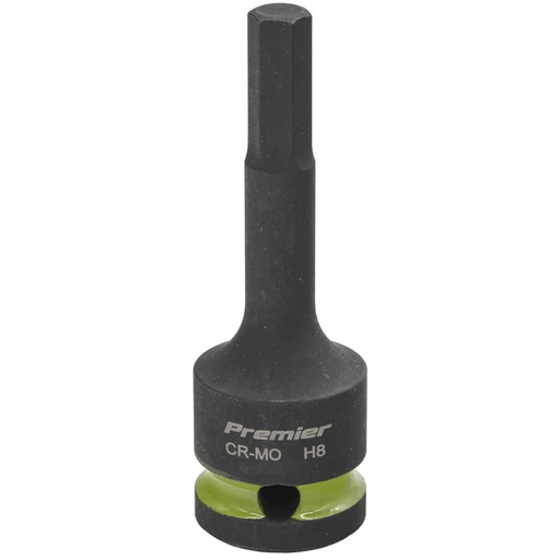 Sealey 1/2"Dr Impact Torx Bit Socket H8 (Green Coded Ring)